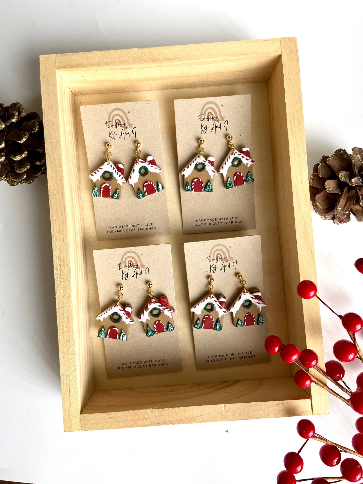 Gingerbread House Earrings