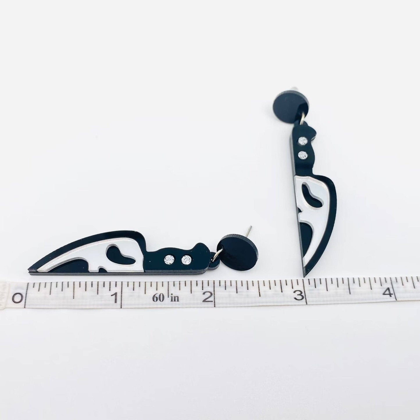 Halloween Acrylic Knife Shape Earrings