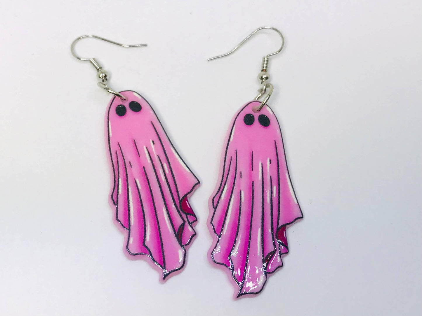 Pink Ghost Earrings