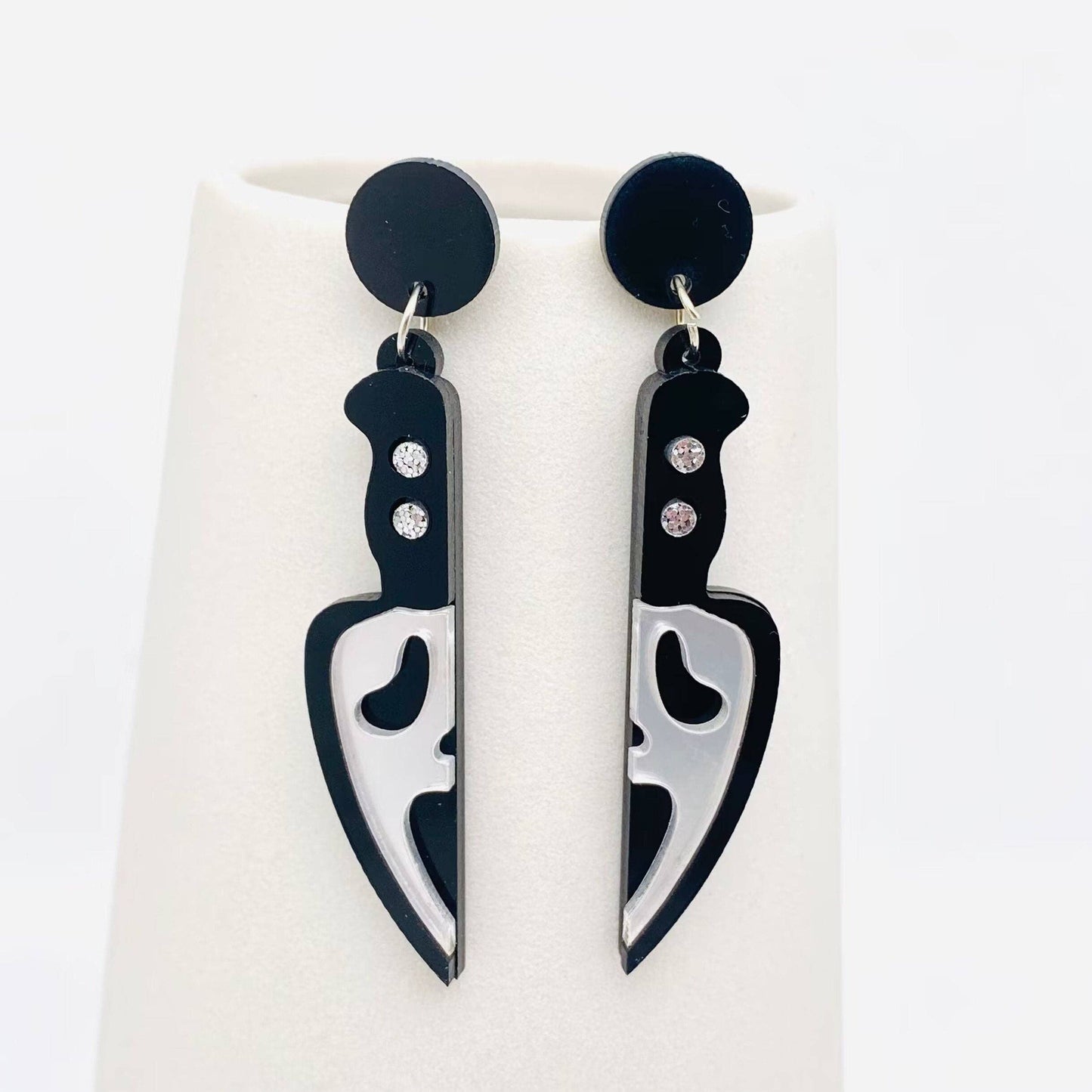 Halloween Acrylic Knife Shape  Earrings