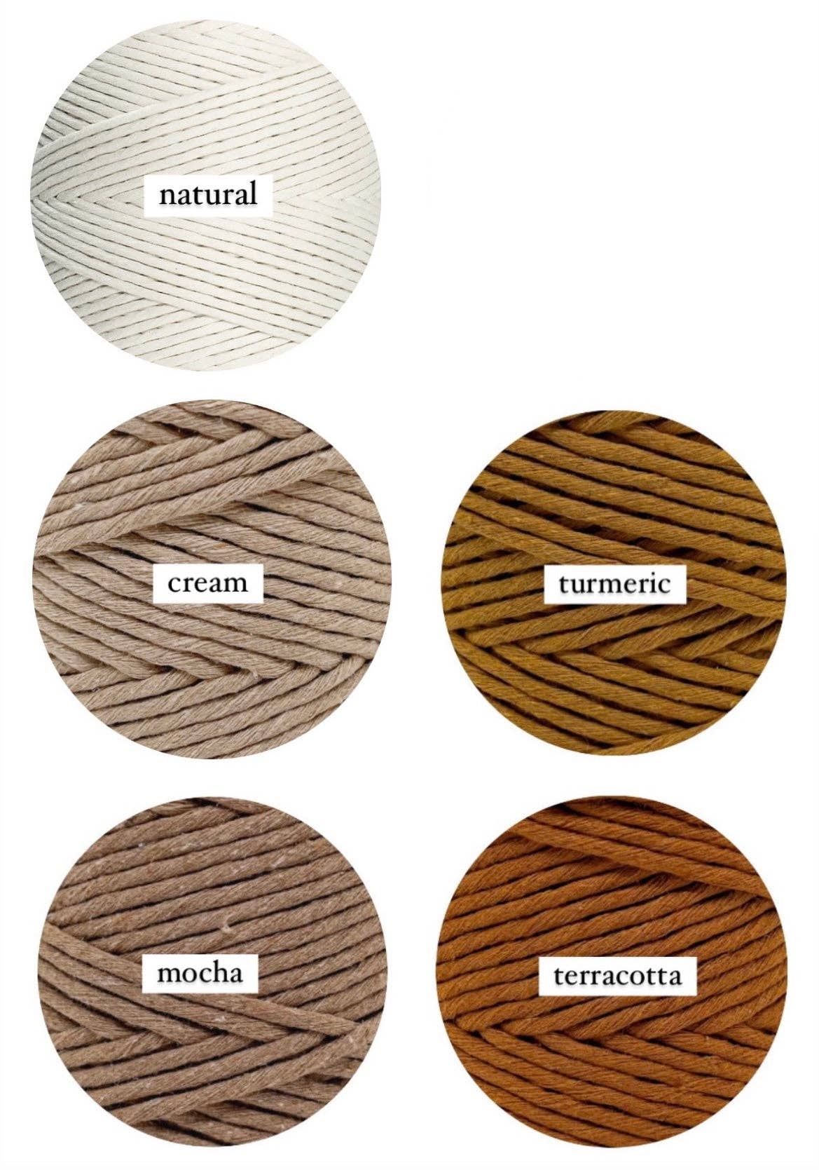 Macrame Car Essential Oil Diffuser Decor: Turmeric Terracotta Cream