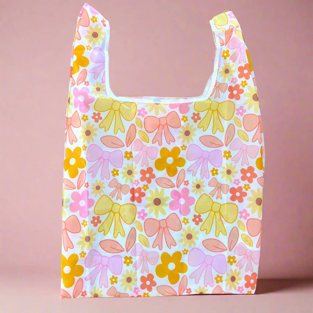 Nylon Reusable Bag - Fall Florals & Bows