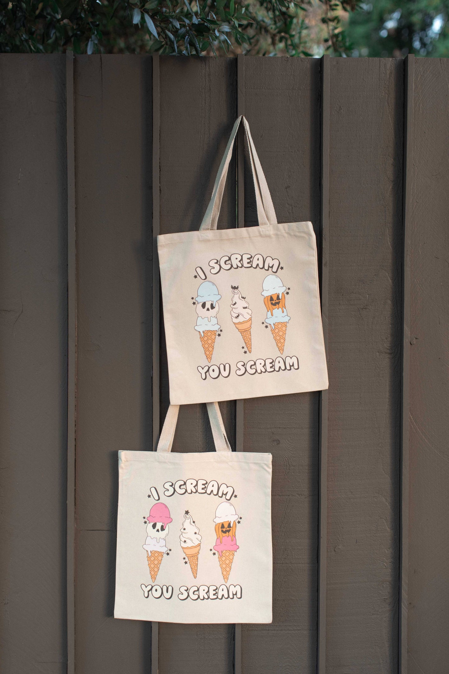 Halloween Organic Tote Bags: Halloween Vibes