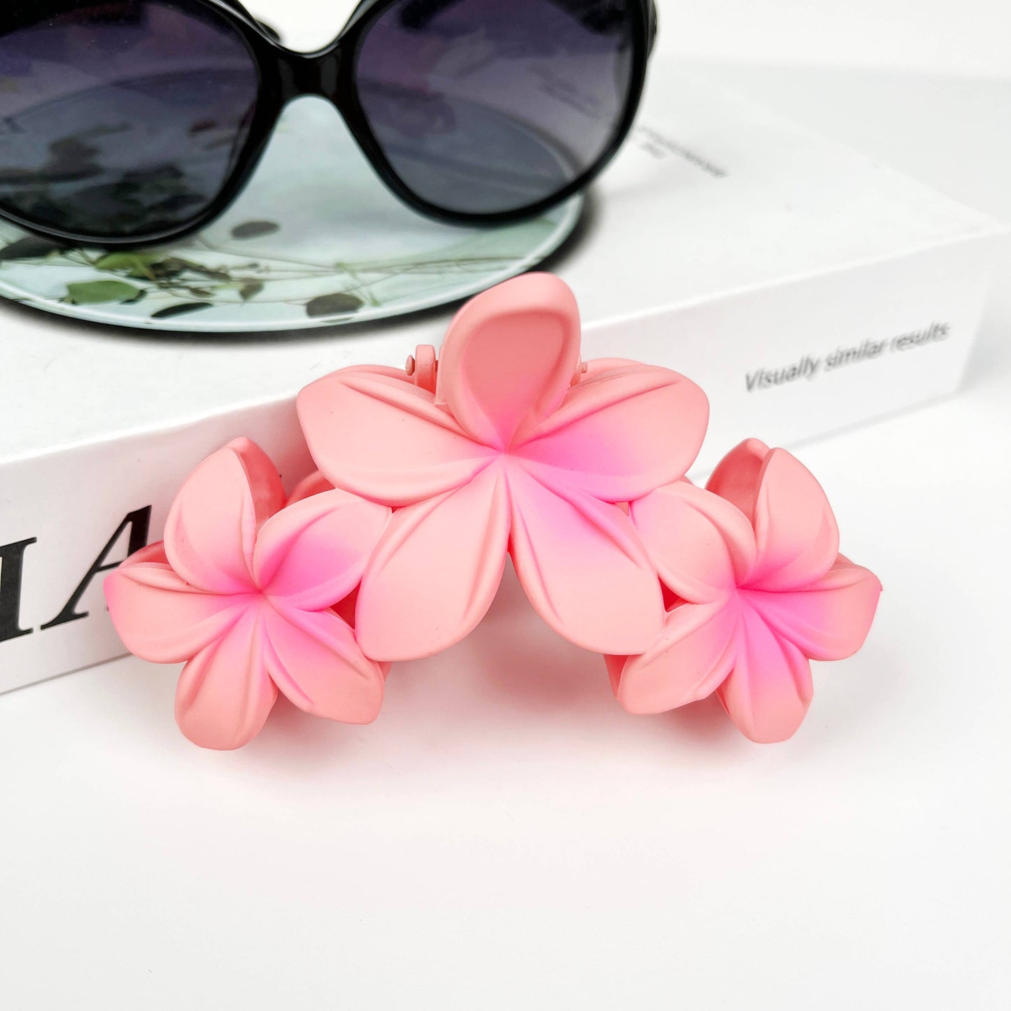 Flower Hair Clip Frangipani: Pink