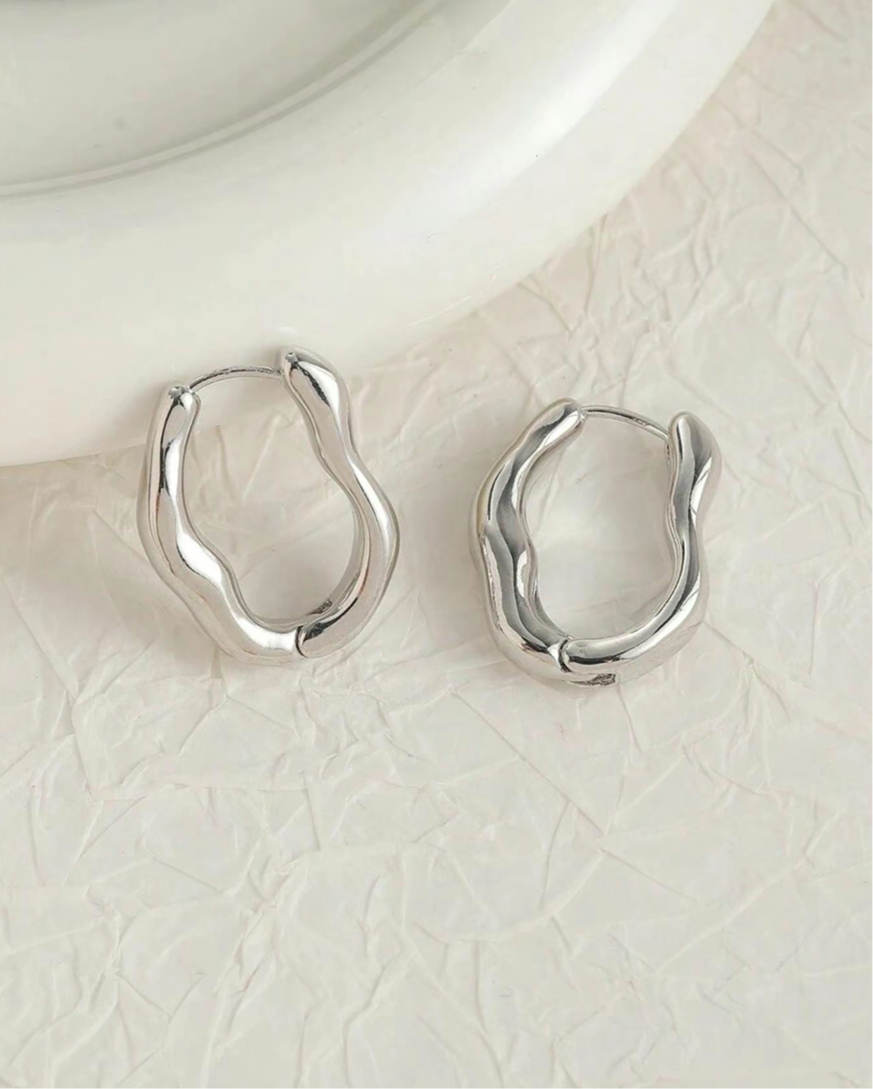 Silver Hoops