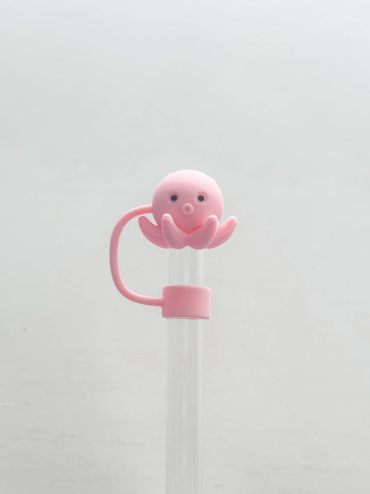 Straw Cover "Pink Octopus"