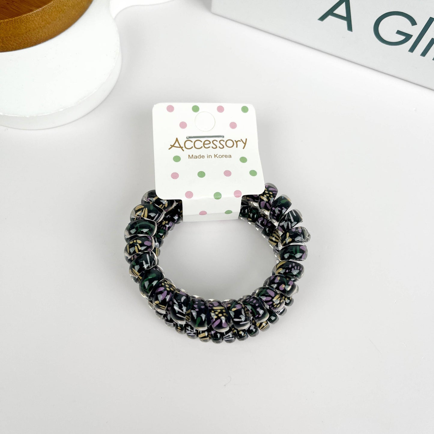 2 PCS Cord Hair Tie: Black