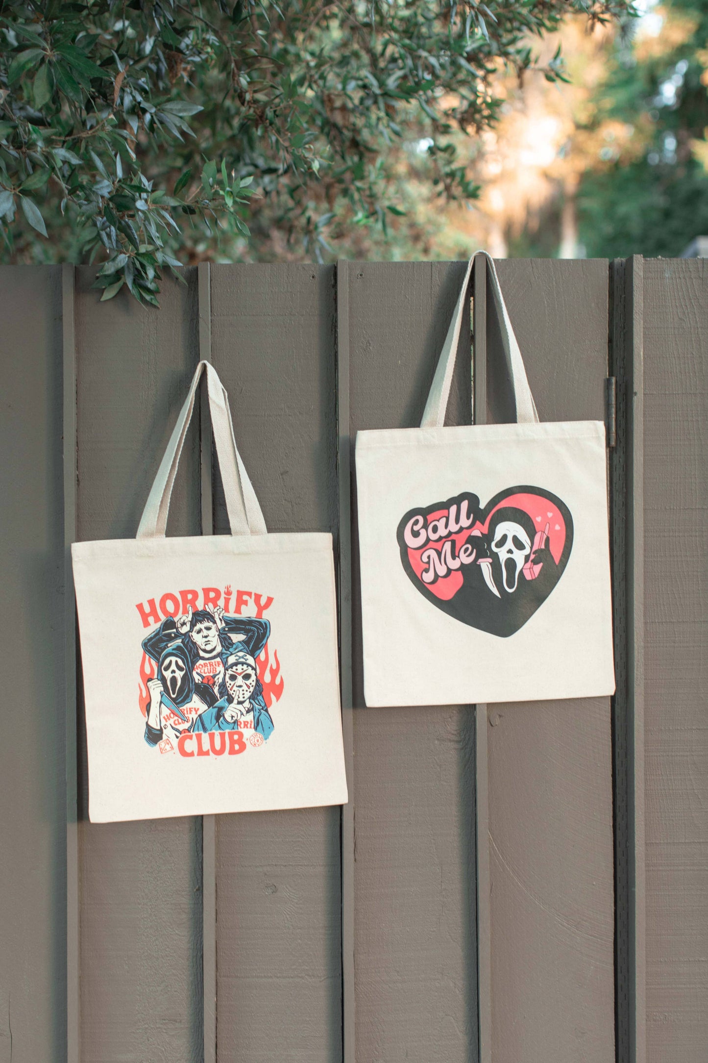 Halloween Organic Tote Bags: Halloween Vibes